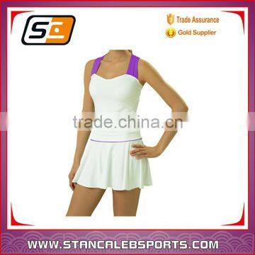 Stan Caleb Custom Tennis Set Vest and Dress Design Quick Dry Sports Printed Gym Tennis Wear Wholesale