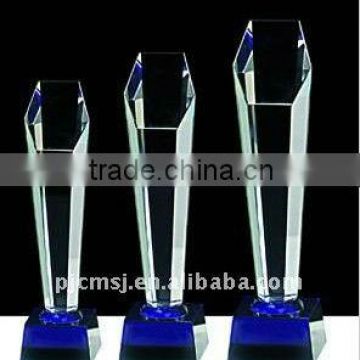 Wholesales Customized Clear Trophy Crystal For The Academy Sports Meet