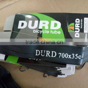 China bicycle tube factory inner tube 700x35c bicycle tube 700 butyl tube DURO