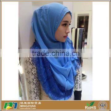 Women's Easy to Wear Instant Chiffon Islamic Muslim Hijab Scarf