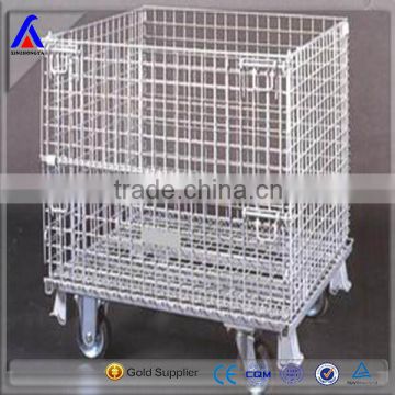 warehouse traditional mesh box wire cage metal bin storage cage-5 factory supplier