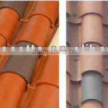 foshan red clay semicircle-shaped roof tiles made in China