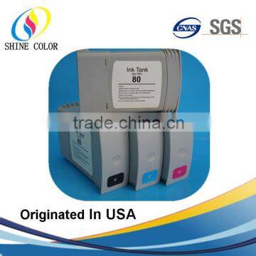 High quality large format ink cartridge for HP80 for HP 1050