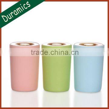 Sealing Ceramic Storage Jar, Food Grade Round Jar with Oak Lid