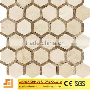 Factory Price Crema Marfil Marble Mosaic