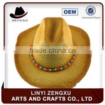 Straw knitted outdoor cowboy man hat for festival