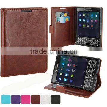 For BlackBerry Passport Case -Wallet PU Leather Case Flip Cover Built-in Card Slots & Stand for BlackBerry Passport Q30