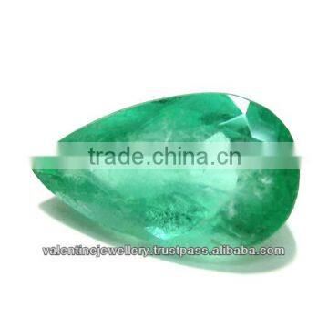 cheap pear cut emerald stone, pear emerald stone, Pear pair emerald stone