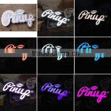 high bright changing color led sign rgb led channel letter