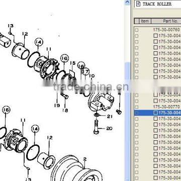 Bulldozer Undercarriage Parts D155A D/F Rollar D155A Track Rollar 175-30-00499 OEM Parts