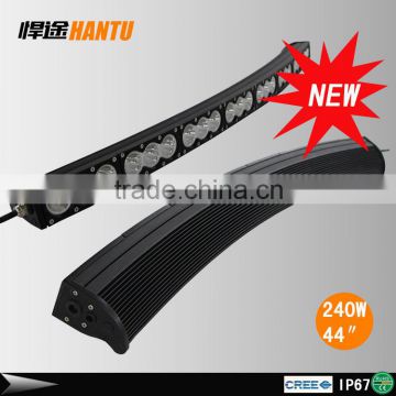 10w single row led light bar offroad led light bar single row curved led headlight 240w