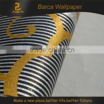 2015 new style gold metallic designer wallpaper in China