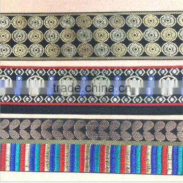 Custom Indian Embroidered Ribbon For Clothing