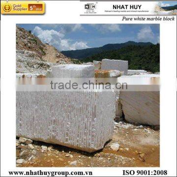 Pure white marble Block