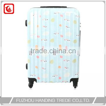 cheap custom beautiful cute plastic roll luggage bag