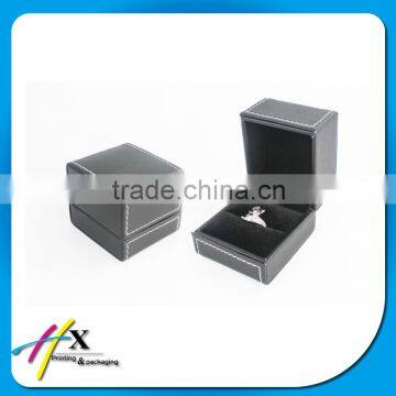 texture PU coated plastics rings boxes on sale