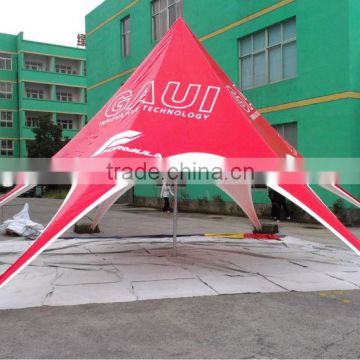 single peak star tent with digital printing