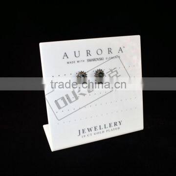 2014 custom acrylic jewelry display card with printing logo