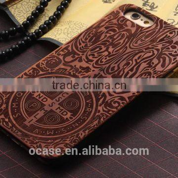 2016 Custom engrave with bumper wooden case for iphone 5 5s.