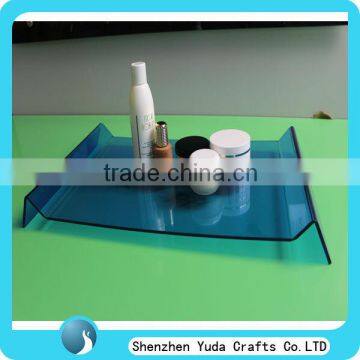 colored acrylic cosmetic display tray cosmetic display table manufacturer