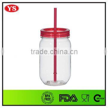 24 oz kerr mason jar with straw
