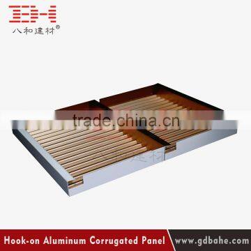 Fire resistant decorative wall panel aluminum corrugated panels