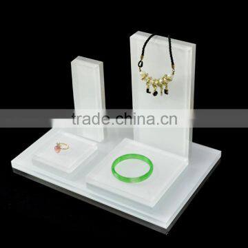 Counter Acrylic Cosmetic Display with block design, Cosmetic Counter top Displays