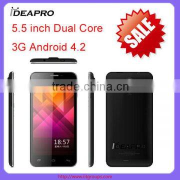 D009 5.5 inch cheap android phone, 3G dual-core MTK6572 smart phone