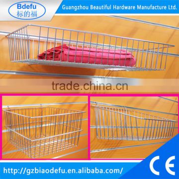 Metal supermarket basket wire mesh basket