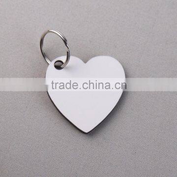 Heart key chains wooden Heat transfer hardboard blank