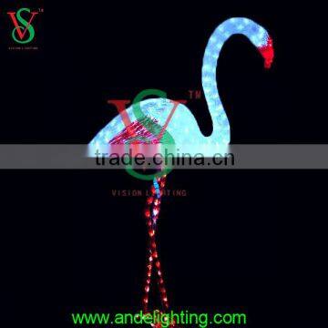 2016 New 3d Motif Animal Light Lighted Flamingo Led Light for Outdoor Garden Decoration photo-2