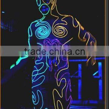 EL costume, Electroluminescent garment,dress, el cable, el light, el flash product, el advertising product, el lighting wire,