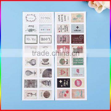 custom postage stamp design paper stickers decoration stickers