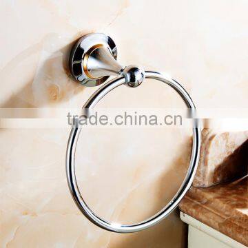 80360 Bathroom Accessory Fashion Hotel Use Circular Towel Ring With Gold Towel Holder photo-4