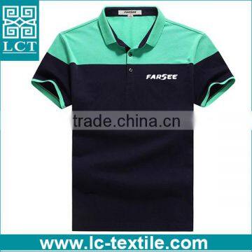 slim fit two tone design 100% pique cotton cheap polo shirt for wholesale