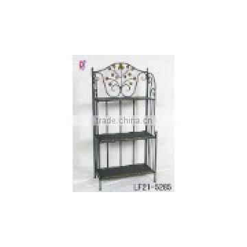 Metal triple tier display book shelf PF-B005