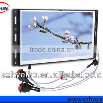 button activated 7 Inch Open Frame pop displays with lcd