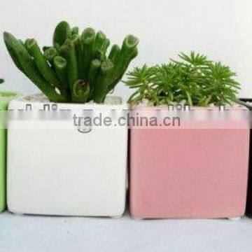 ceramic square flower planter