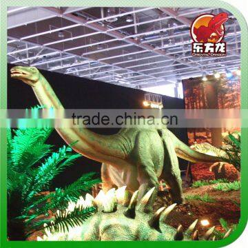 Museum exhibit walking with Dinosaurs plush