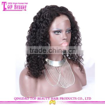 18 Inches Raw Unprocessed Virgin Peruvian Hair Lace Wig overnight shipping Glueless Full Lace Wigs