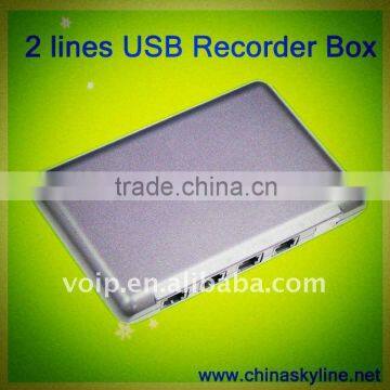 2 line recorder monitor all users ID number