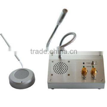 Glass bulletproof intercom