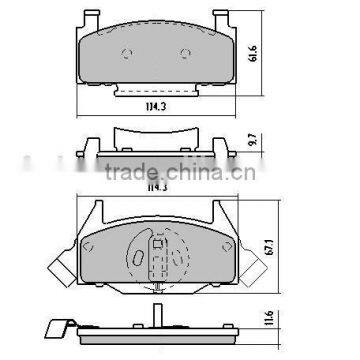 D191-7115 brake pad set for Chevrolet