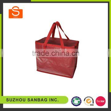 Food cooler bag with Al foil,laminated non woven cooler bag