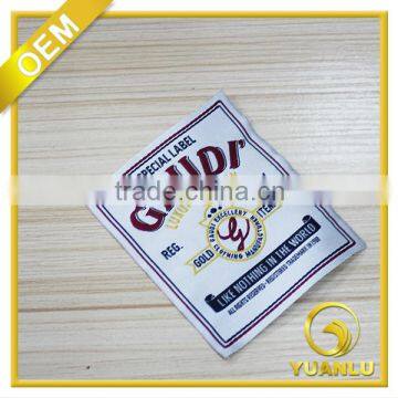 Cheap China Supplier Wholesale Custom Clothing Satin Woven Label