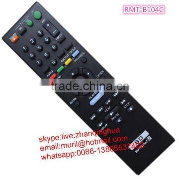 Black 44 Buttons Blue Ray BD RMT-B104C DVD Remote Control for Sony RM-SD015 RMT-B119A RM-715A RM-GD011