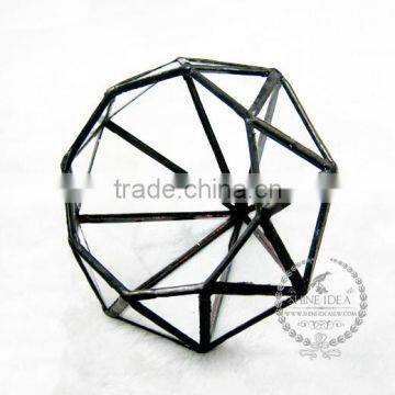 10*11*8cm Geometric Diamond Shape Air Plant Planter Glass Terrarium Flower Arrangement Indoor Greenhouse Home Decoration 0100001