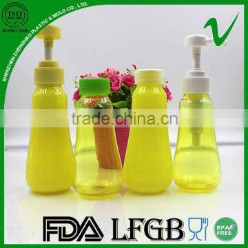 disposable 200ml plastic spray bottle for shampoo packaging