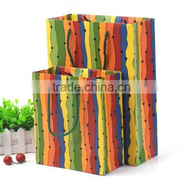 Christmas gift bags Color printing paper Clothes Bag shopping handbag