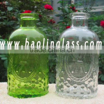 Bulb Shaped Recycled Glass Bottle Vase